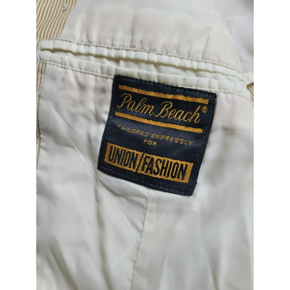 Vintage Palm Beach Tan Vertical‎ Stripe Sport Coat Men's 42L (?)